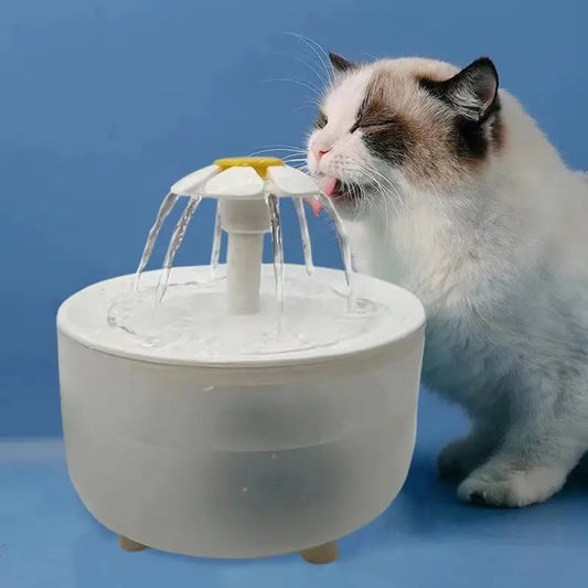 Fuente de Agua para Gatos con Filtro — Bebedero Silencioso USB 1.2L