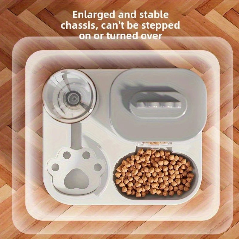 Dispensador Automático 2 en 1 — Agua y Comida para Mascotas, Gran Capacidad