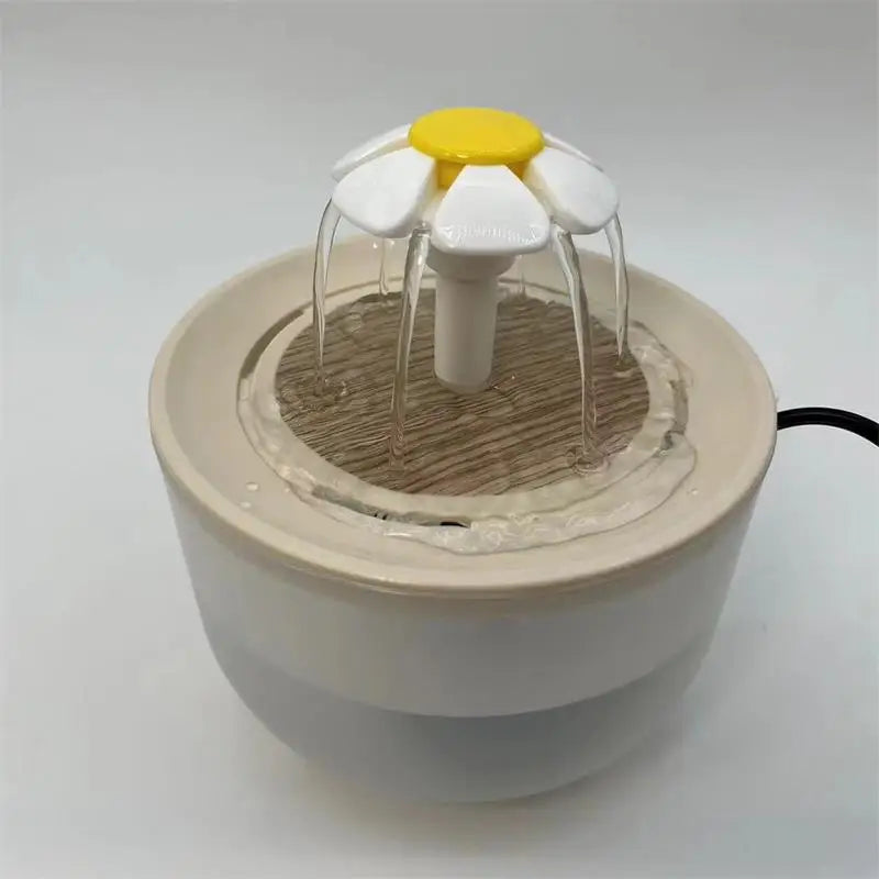 Fuente de Agua para Gatos con Filtro — Bebedero Silencioso USB 1.2L