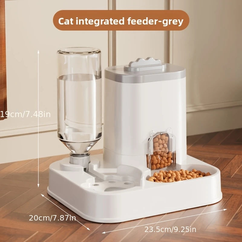 Dispensador Automático 2 en 1 — Agua y Comida para Mascotas, Gran Capacidad